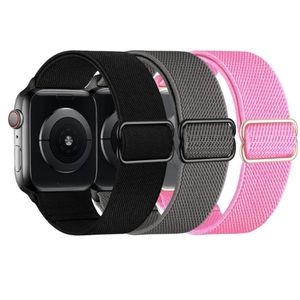 Apple Watch Band 38,41,45mm Breathable Sport Stretch Nylon Elastics Women Men